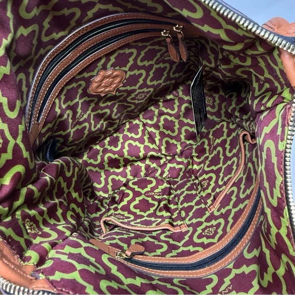 orYANY Brown Braided Leather Shoulder Bag – Gold Hardware, Boho Crossbody Style - Picture 4 of 16